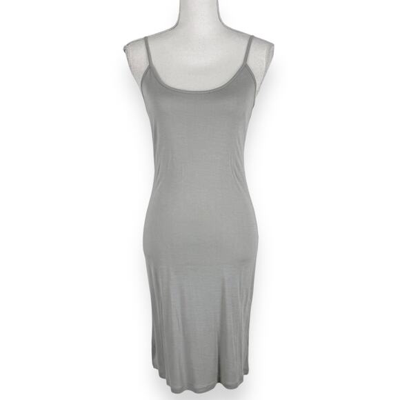 Anthropologie Blank London Dress Womens XS Gray Floral Flounce Maxi Wrap - Picture 11 of 14